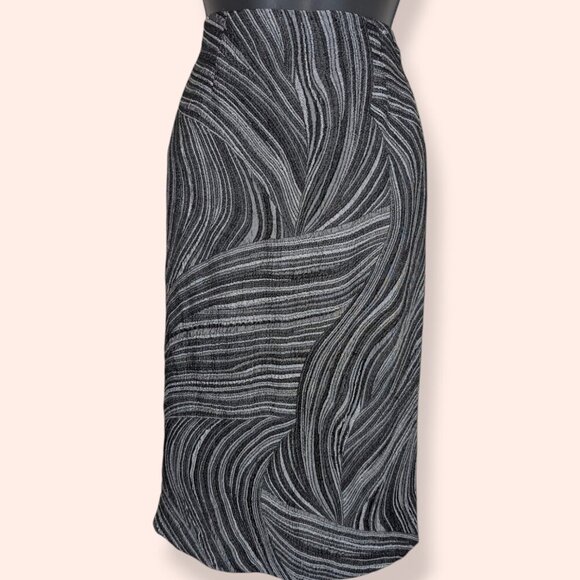🍁Scapa Lauren Perre Metallic Swirl Pencil Skirt - Picture 3 of 7